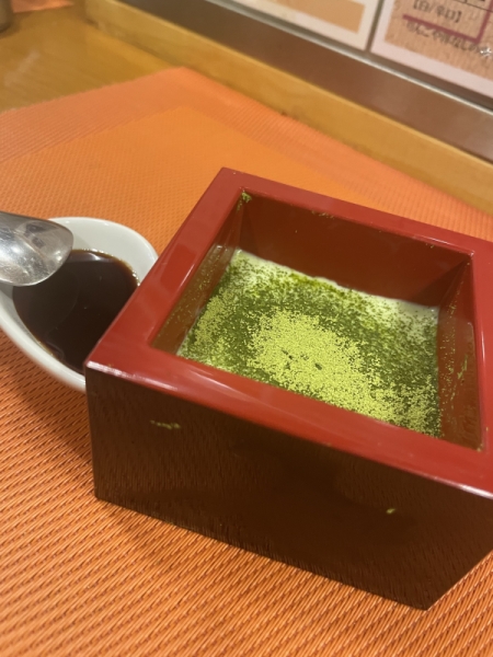 抹茶杏仁豆腐